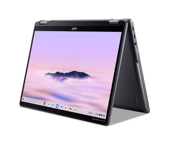 Ноутбук Acer Chromebook Plus Spin 514 CP514-4HN 14' WUXGA IPS Touch, Intel 3-100U, 8GB, F256GB, UMA, ChromeOS, сірий (NX.KYQEU.001) | Зображення 7