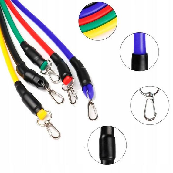 Набор эспандеров трубчатых силовых "Power Strength Tube" NE-PW-5 5 шт | Зображення 1