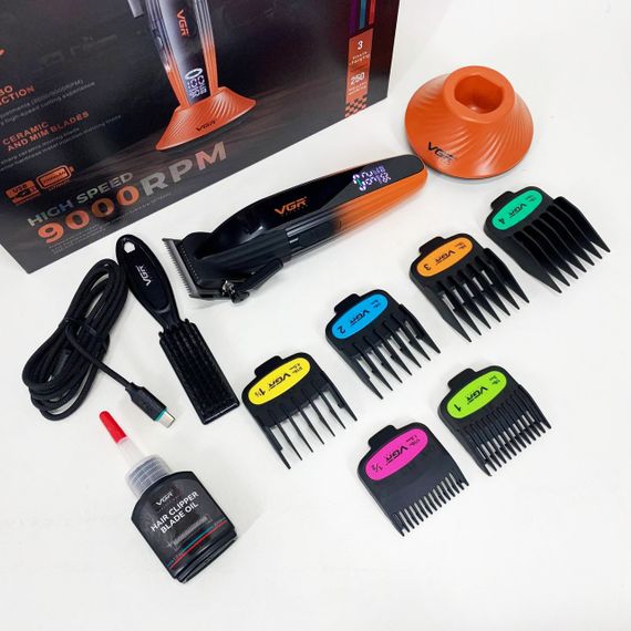 Машинка для стрижки волосся VGR V-889C керамічні леза 9000RPM | Зображення 3