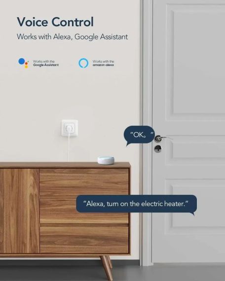 Розумні Wi-Fi розетки, набір GNCC GSP12 з моніторингом енергоспоживання 2 шт. | Зображення 3