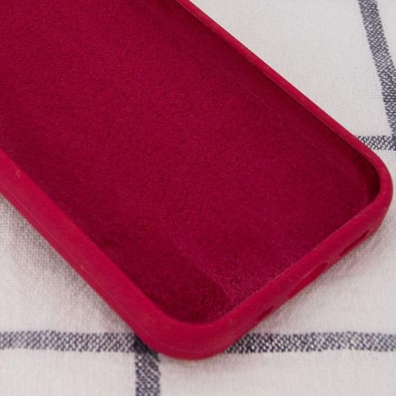 Чохол Silicone Case Full Protective (AA) NO LOGO для Apple iPhone 14 Pro Max (6.7") Червоний / Rose Red | Зображення 1