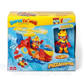 Игровой набор Пиццакоптер-S SuperThings PSTSP118IN120 вертолет, казум-кид, фигурка