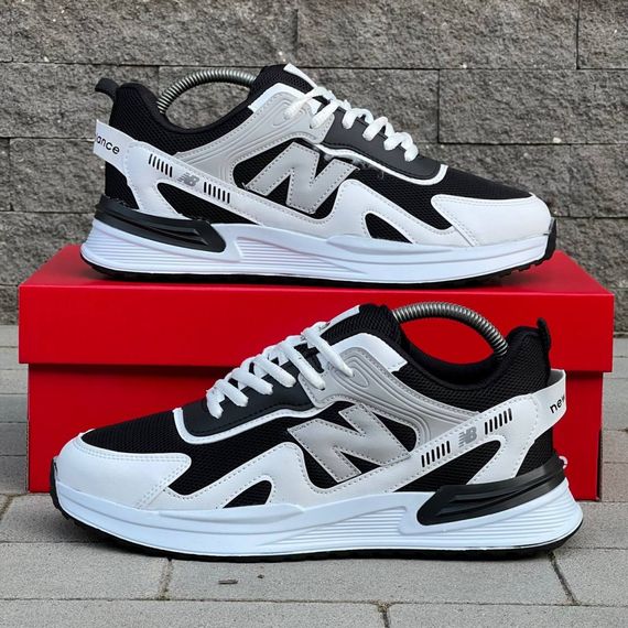 Кросівки New Balance матеріал текстиль/замш колір чорний, білий | Зображення 5