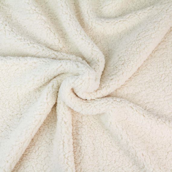 Плед-ковдра із шерпи і флісу молочний Love You 200 x 220 см | Зображення 3