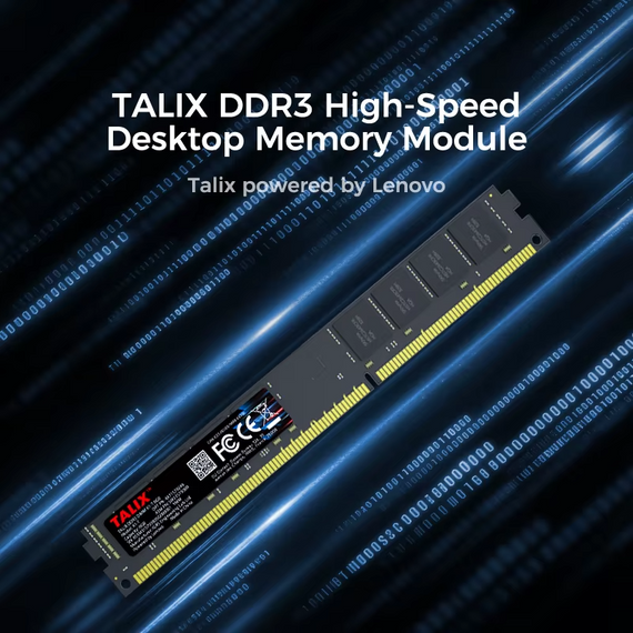 Оперативна пам'ять Lenovo TALIX DDR3 4GB 1600MHz DIMM для настільного ПК | Зображення 2