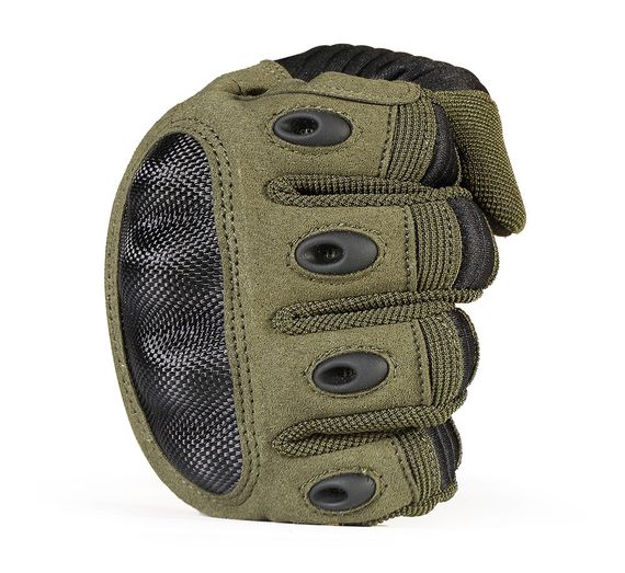 Рукавиці тактичні Primo Carbon повнопалі, сенсорні, розмір L - Army Green | Зображення 2