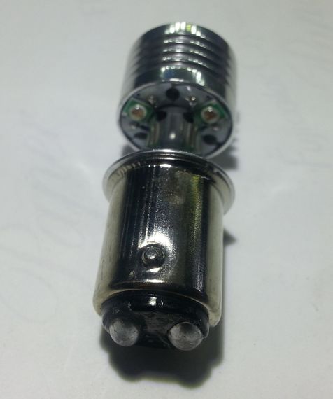 Світлодіодна Автолампи 1157 P21 / 5W BAY15d, 20W RED (370Lm) CREE LED двоконтактна червона | Зображення 2