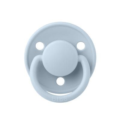Соска пустушка BIBS De Lux Silicone (кругла) 0-36 міс – Baby Blue | Зображення 1