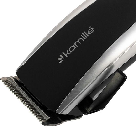 Машинка для стрижки волосся Kamille 240 Вт тример 4 насадки регулювання довжини сріблястий | Зображення 3
