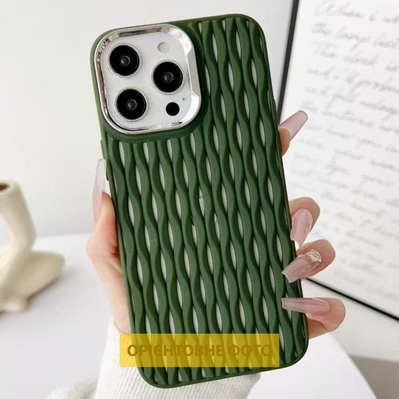 Чехол TPU Ribbio для Apple iPhone 16 (6.1") Green | Зображення 1