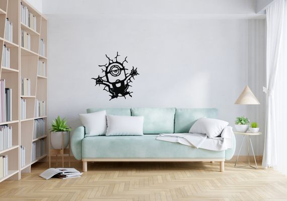 Панно декоративне картина на стіну Міньон пасіпака у стіні 300x300 acr-p000041 | Зображення 1