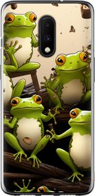 Чехол на OnePlus 7 Жабки "5656u-1740-17620"