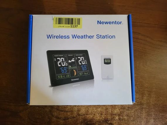 Метеостанция Newentor Q3 беспроводной термометр с цветным дисплеем для дома и улицы с прогнозом погоды. | Зображення 1