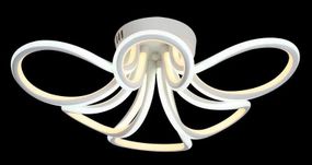 Люстра світлодіодна стельова LED світильник для квартири на стелю лед з пультом 25582 Білий 20х60х60 см.