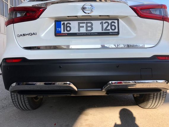 Кромка багажника (нерж.) Carmos - Турецька сталь для Nissan Qashqai 2014-2021рр | Зображення 1