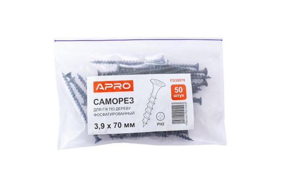 Саморез по дереву Apro - 4,2 x 70 мм (50 шт.) (FD42070) | Зображення 1