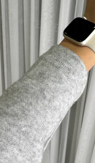 Женский теплый ангоровый костюм с юбкой миди LK137 цвет серый, размер 42/44 | Зображення 4