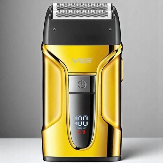 Комплект аккумуляторный электробритва, триммер и машинка для стрижки волос VGR V-694 Золото
