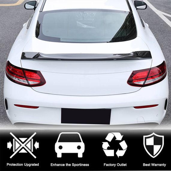 Cпойлер V1 (для купе 2015-2019, Карбон) для Mercedes C-сlass W205 рр | Зображення 2