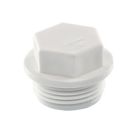 Заглушка PPR 1"З  Tebo біла 60/600
