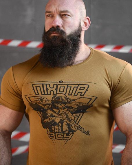 Тактична футболка потоотводящая SABUR ПІХОТА КАЙОТ ВТ6830 | Зображення 3