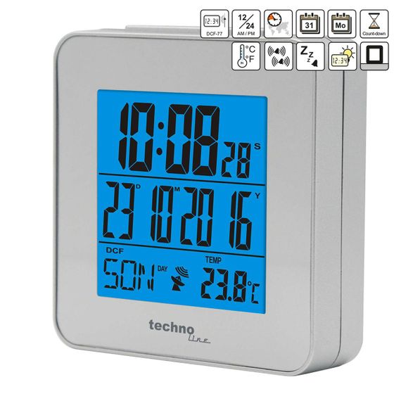 Годинник настільний Technoline WT268 Silver (WT268) | Зображення 2