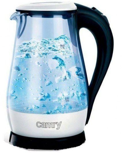 Электрочайник стекло Сamry СR 1251 white