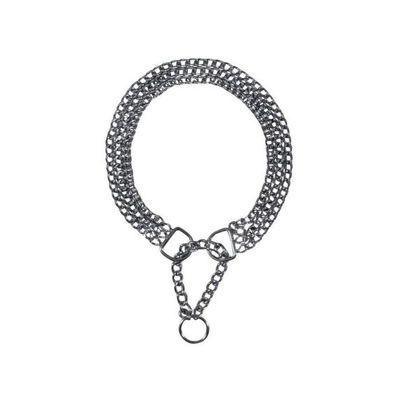 Нашийник-зашморг Trixie для собак потрійний хромований розмір XL 65 см/2,5 мм