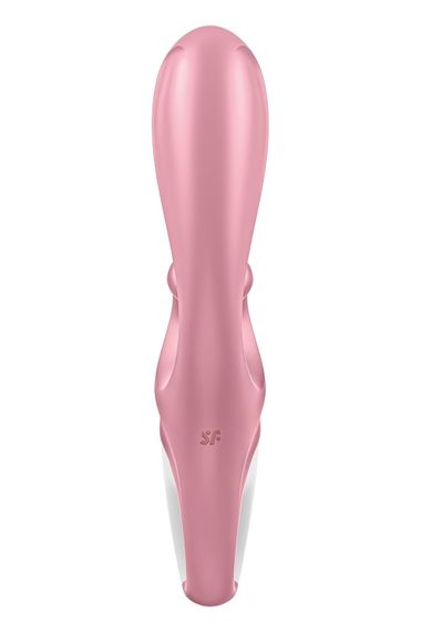 Смарт вібратор-кролик Satisfyer Hug Me Pink, 2 мотори, діаметр 4,2см, широка кліторальна частина | Зображення 4