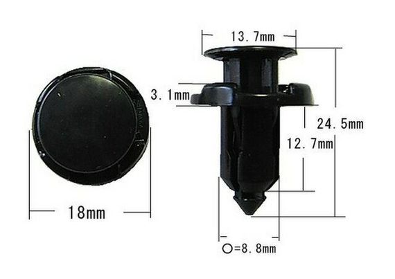 Пістон кріплення бампера Honda/Mitsubishi (11404) (MR200300) | Зображення 3