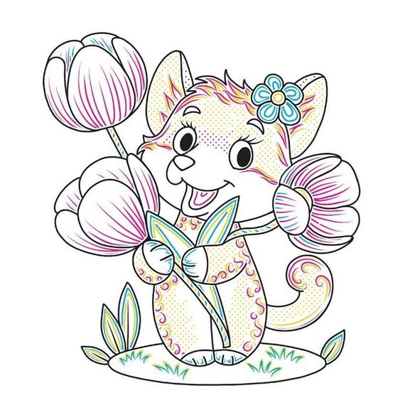 Дитяча книжка-розмальовка "У квітнику" 1806009, 12 сторінок | Зображення 2