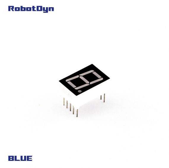 Дисплей світлодіодний семисегментний однорозрядний Синій