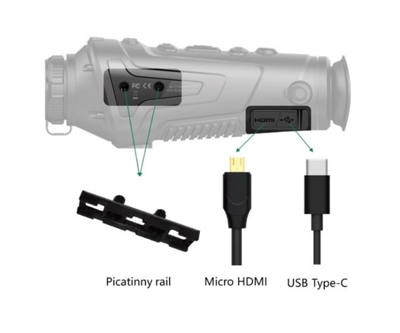 Монокуляр тепловизионный GUIDE TrackIR 400x300 50 мм 3.3-13.2x 3000м Тепловизор монокуляр Тепловизор военный | Зображення 3