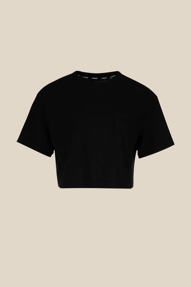 Футболка однотонна жіноча LAWA WBC02372 S Чорний (2000990462497) | Зображення 6