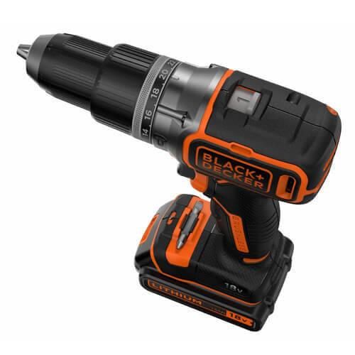 Дрель-шуруповерт аккумуляторная бесщёточная ударная BLACK+DECKER BL188KB | Зображення 3