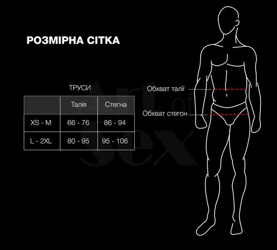 Чоловічі труси з сітки Art of Sex — Demir, колір чорний, розмір XS-M | Зображення 3