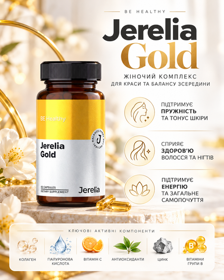 Жіночий комплекс вітамінів та мінералів Jerelia "Jerelia Gold" 60 шт.