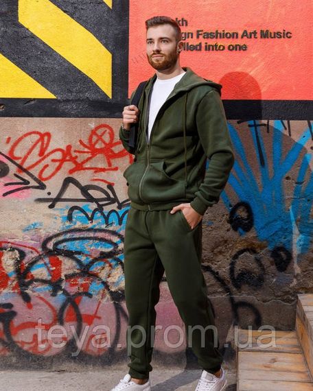 Спортивний костюм колір хакі розміри M, L, XL, XXL, 3XL, S FI_004604 | Зображення 2