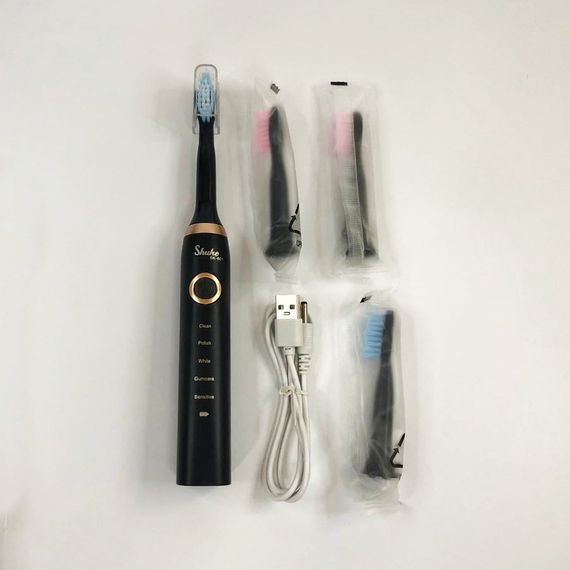 Зубная электрическая щетка для двоих Shuke SK-601 черная, Электрическая зубная щетка BF-710 shuke sk-601 | Зображення 8