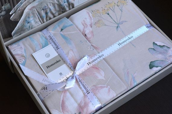 Постільна білизна First Choice Homesko Ranforce сімейний 160 х 220 см Amaris Beige | Зображення 2