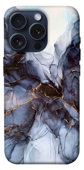 Чохол з картинкою Чорно-білий мармур для Apple iPhone 15 Pro (6.1")