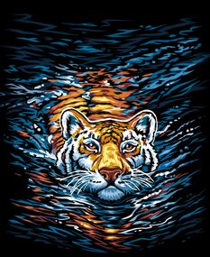 Картина по номерам. "Тигр" 40*40см KpNe-02-03