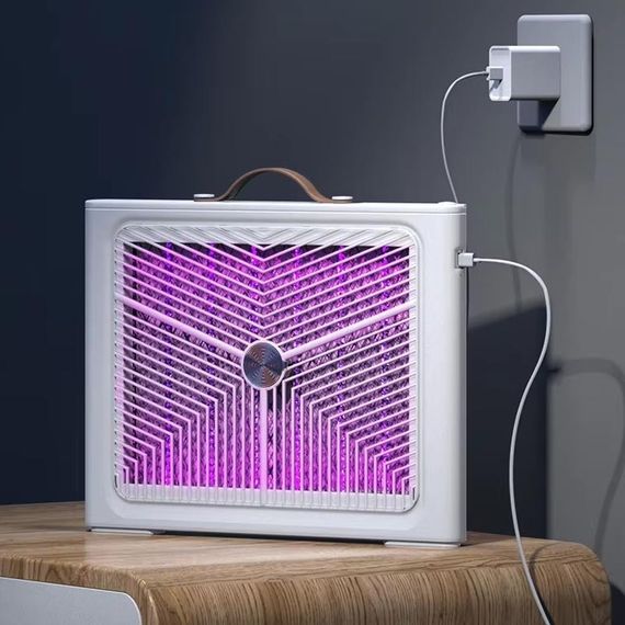 Ловушка для насекомых с UV подсветкой GB-08 Trident with battery 1200 mAh White | Зображення 2