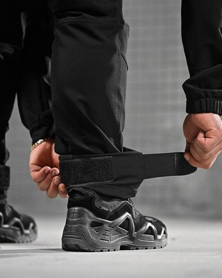 Летний эластичная тактический костюм agony черный НП4880 | Зображення 9