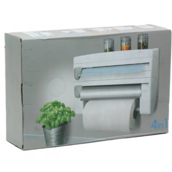 Кухонний органайзер 4в1 Triple Paper Dispenser для паперових рушників, харчової плівки та фольги | Зображення 4