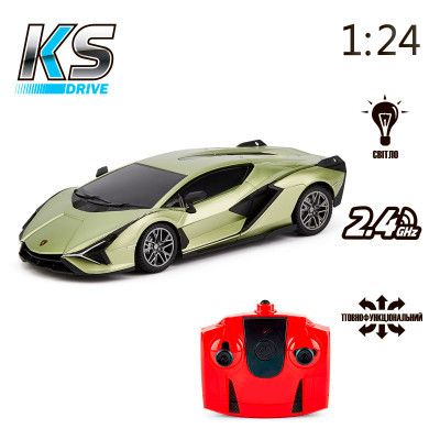 Радиоуправляемая игрушка KS Drive Lamborghini Sian 1:24, 2.4Ghz зеленый (124GLSG) | Зображення 6