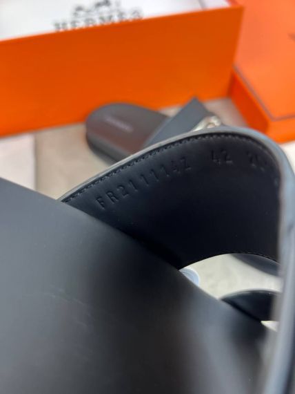 Сланці Hermes Jackson noir чоловічі чорні ob418 | Зображення 7