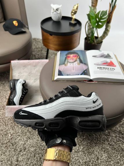 Кросівки Air Max 95 Black White , В'єтнам 42 | Зображення 3