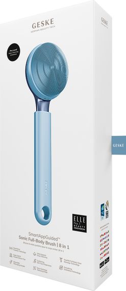 Ультразвуковая щетка для всего тела GESKE Sonic Full-Body Brush&Intensive Exfoliator 8в1 starlight, Голубой | Зображення 7