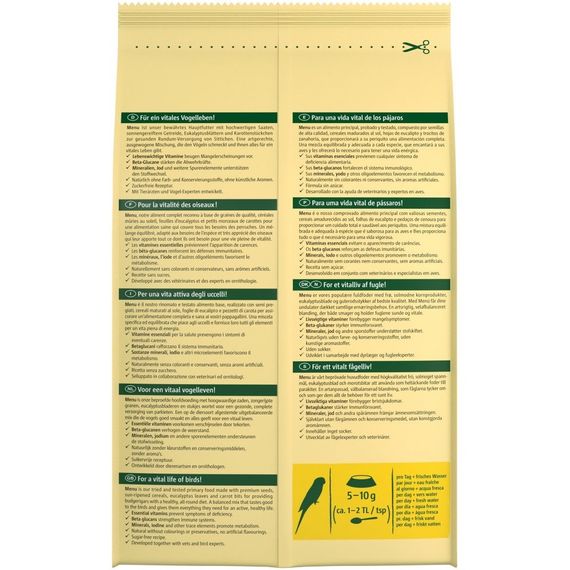 Корм для хвилястих папуг Vitakraft Menu, 500 гр | Зображення 2